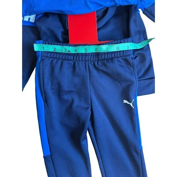 Puma Toddler Boys' 3-Piece Tracksuit Set Size 3T Blue & Navy - Picture 9 of 11